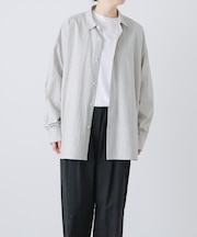 『ユニセックス』コットンレギュラーカラーボックスシャツ