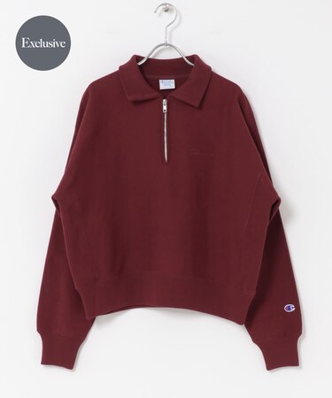 『別注』Champion×DOORS　Half Zip Sweatshirts