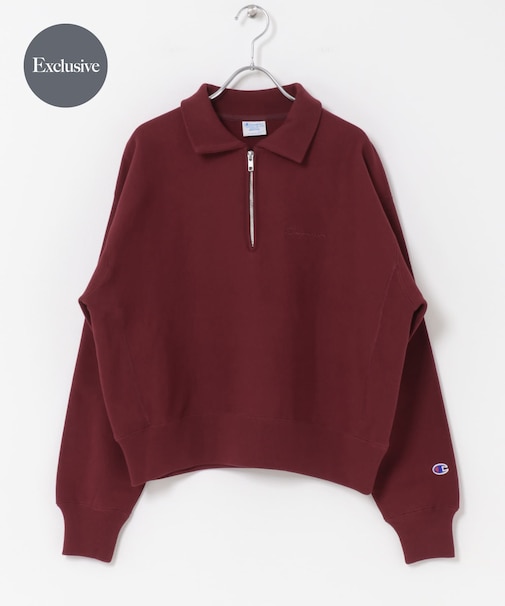 『別注』Champion×DOORS　Half Zip Sweatshirts