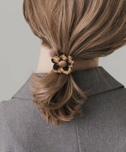 レオパードフラワーヘアポニー