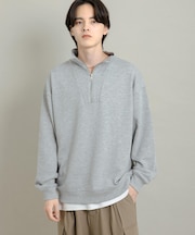 『一部WEB限定カラー』ハーフジップロングスリーブスウェット