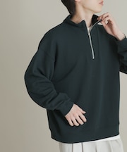 『一部WEB限定カラー』ハーフジップロングスリーブスウェット