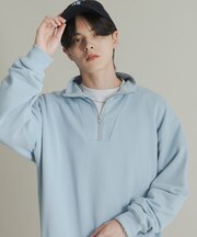 『一部WEB限定カラー』ハーフジップロングスリーブスウェット