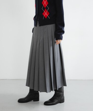 ラッププリーツスカート