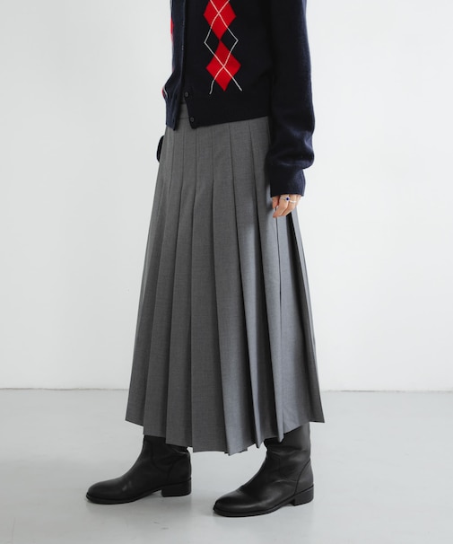 ラッププリーツスカート