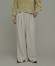 裏起毛イージーワイドパンツ