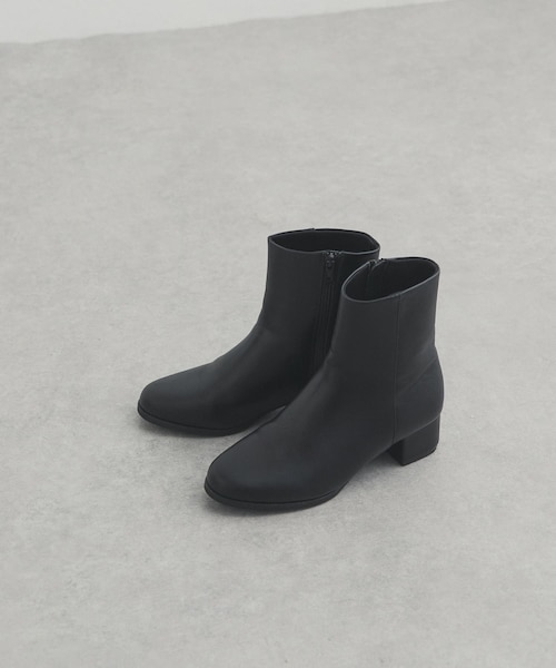 スクエアトゥフラットブーツ｜ナノ・ユニバースの通販｜&mall（アンド