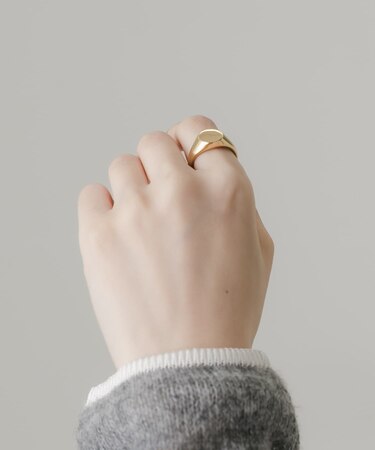 ステンレスサークルシグネットリング