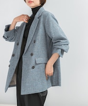 ウールツィードオーバージャケット