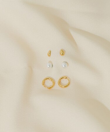 ステンレスパールセットピアス