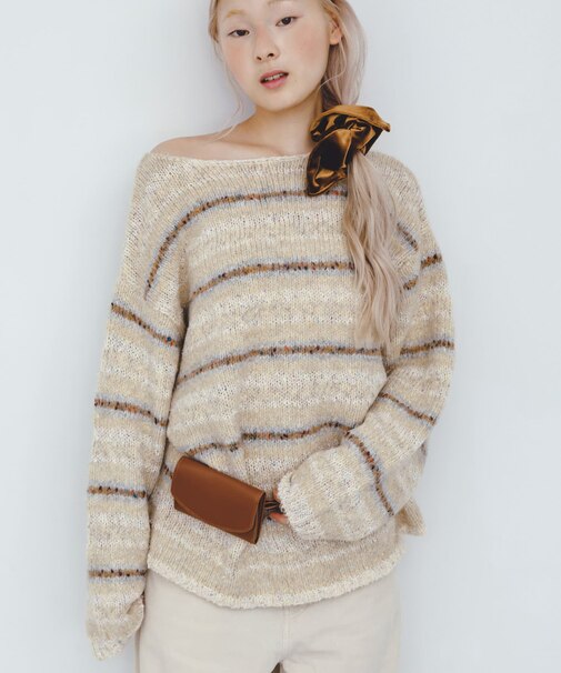 マルチボーダールーズニット