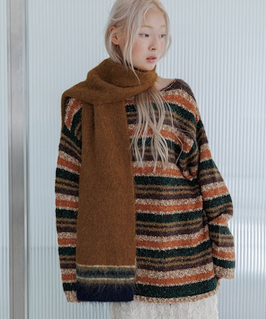 マルチボーダールーズニット