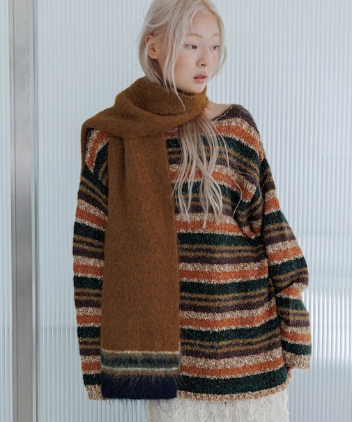 マルチボーダールーズニット