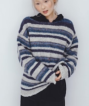 マルチボーダールーズニット