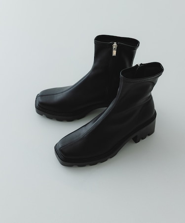 『WEB限定』 厚底スクエアブーツ