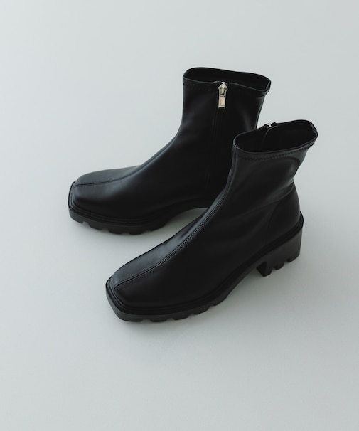 『WEB限定』 厚底スクエアブーツ