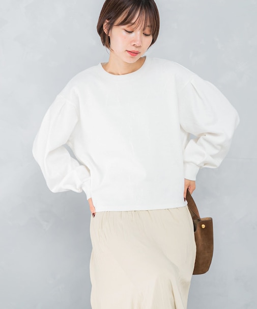 タックスリーブジャガードスウェット