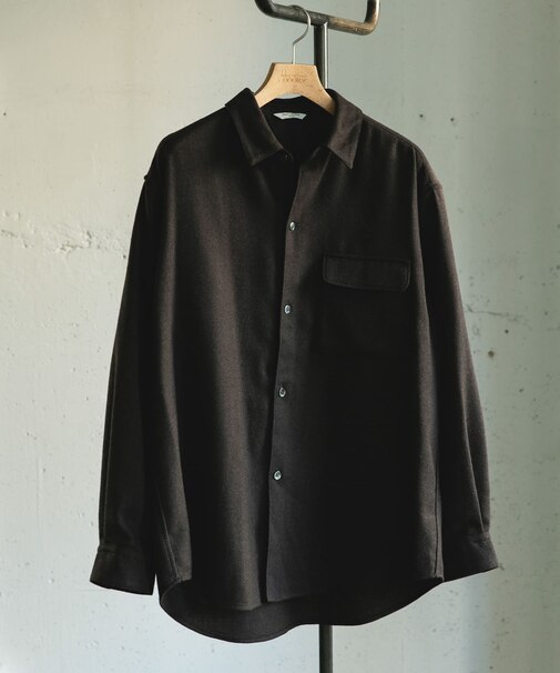 フラノレギュラーカラーシャツ