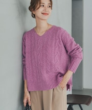 ハミルトンウールアラン柄プルオ-バー