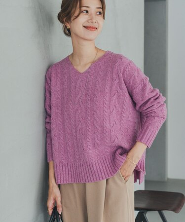 ハミルトンウールアラン柄プルオ-バー