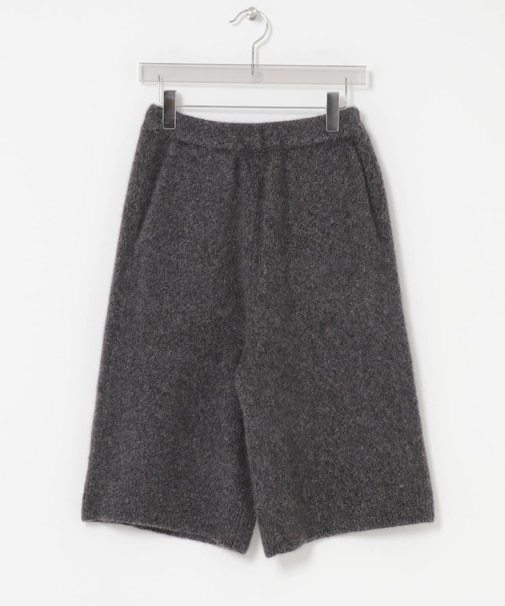 new basic　CASHMERE SILK MOULINE HALFPANTS