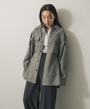 ウールライクオーバーシャツ