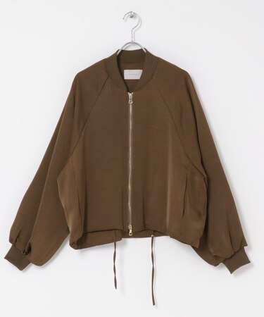 CHIGNON サテンボリュームブルゾン