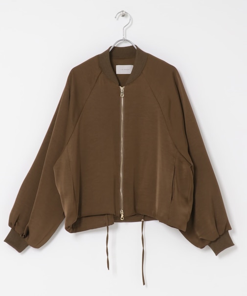 CHIGNON サテンボリュームブルゾン