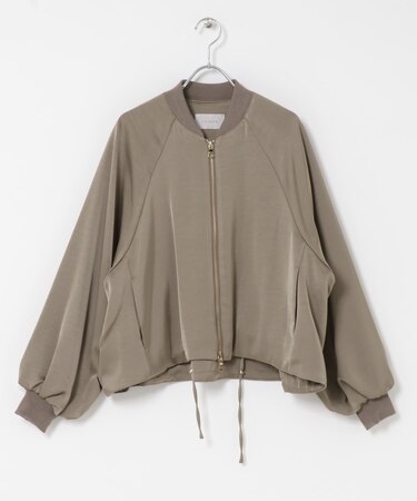 CHIGNON サテンボリュームブルゾン