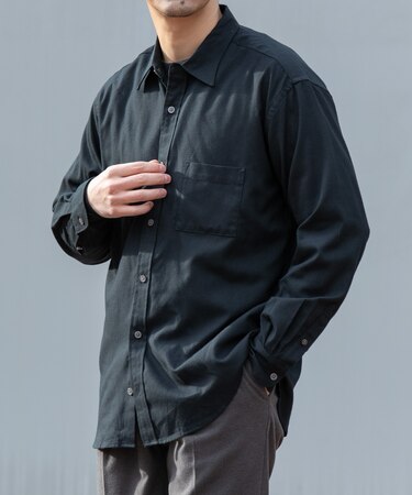 『蓄熱 ／ XLサイズあり』アーバンリラックスサーモネルレギュラーシャツ