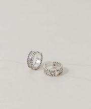 ヴィンテージチックワンタッチフープピアス