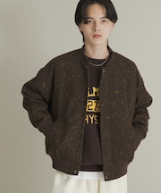 ウールタッチネップブルゾン