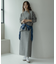 『WEB限定』モックネックニット×スカートセットアップ