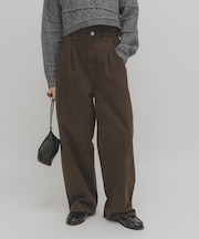 フリルウエストツイルパンツ