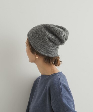 リブ編みビーニー