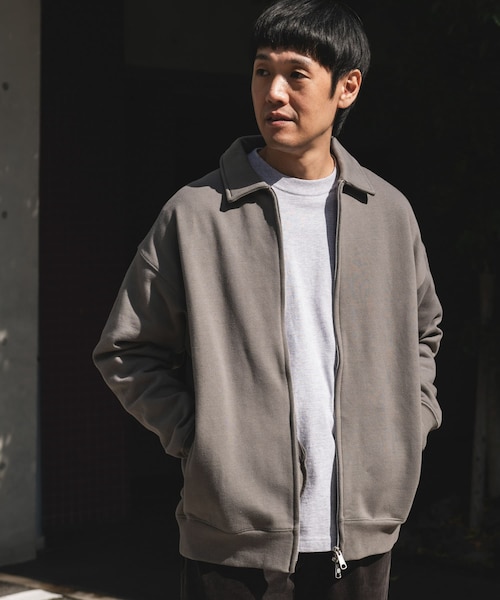 オーバーダイ コットンナイロン パディング ドリズラージャケット