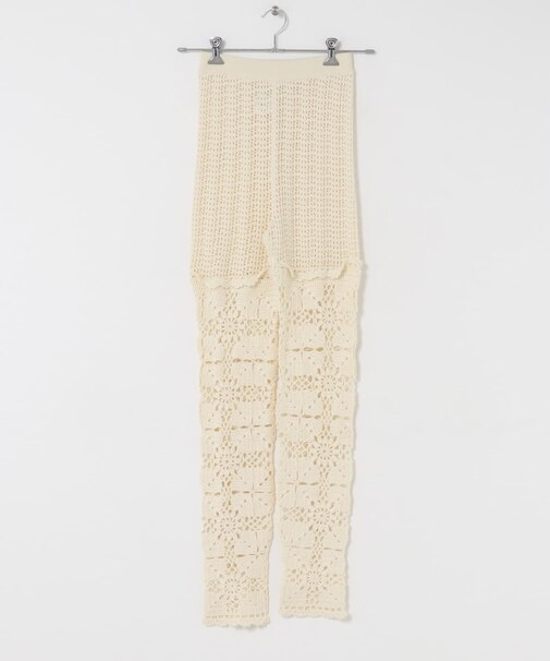 OPEN SESAME CLUB cashmere lace leggings
