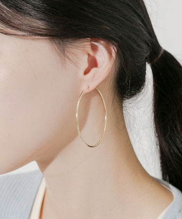 ナローフープピアス