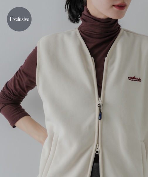 『別注』THOUSAND MILE×URBAN RESEARCH　KNIT FREECE ZIP VEST