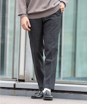 『XLサイズあり』ウールツイードテーパードパンツ