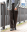 ウールツイードワイドパンツ
