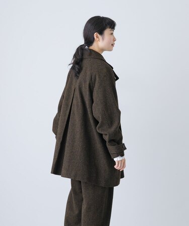 Wool short coat
