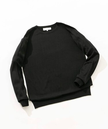 『XLサイズあり』『UR TECH』ハイゲージクルーネックニット