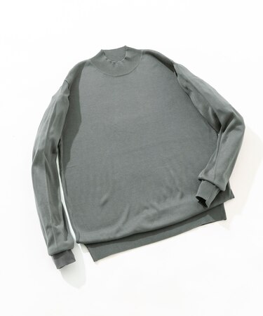 『XLサイズあり』『UR TECH』ハイゲージハイネックニット