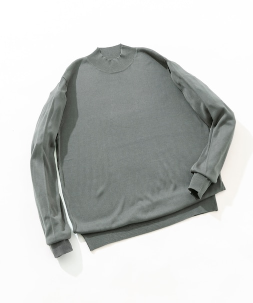 『XLサイズあり』『UR TECH』ハイゲージハイネックニット