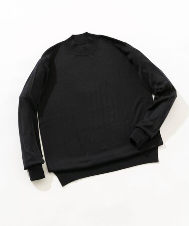 『XLサイズあり』『UR TECH』ハイゲージハイネックニット