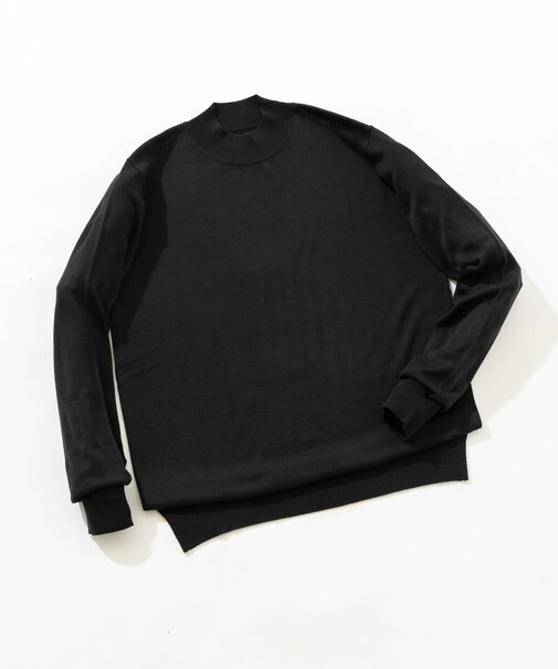 『XLサイズあり』『UR TECH』ハイゲージハイネックニット
