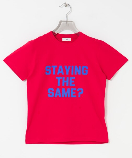 Teya　Flock Letter T-shirts