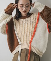 パッチワークセーター