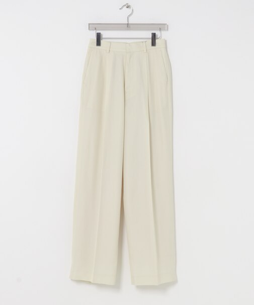 new basic WOOL TWILL SLACKS PANTS